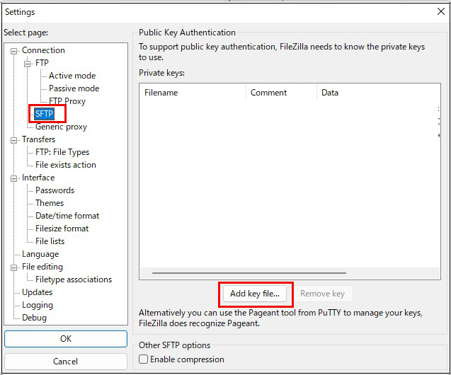 000webhost sftp filezilla